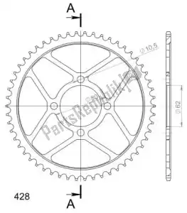 SUPERSPROX SU4184354B ktw posteriore in acciaio 54t nero - Il fondo