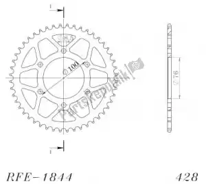 SUPERSPROX SU4184448B ktw ty? stal 48t, czarny, 428 - Dół