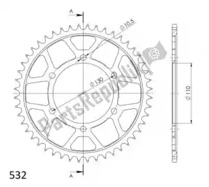 SUPERSPROX SU4187548B ktw posteriore acciaio 48t nero 532 - Il fondo