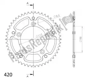 SUPERSPROX SU6449B ktw rear stealth 49t, black, 420 - Bottom side