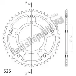 Here you can order the ktw rear alu 45t, black, 525 from Supersprox, with part number SU2745B: