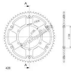 Aquí puede pedir ktw sigilo trasero 60t, oro de Supersprox , con el número de pieza SU62560G: