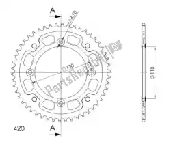 Here you can order the ktw rear alu 49t, red, 420 from Supersprox, with part number SU220949R: