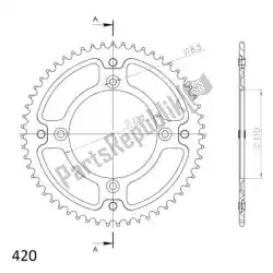 Qui puoi ordinare ktw posteriore alu 54t, nero, 420 da Supersprox , con numero parte SU220954B: