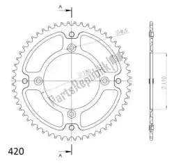 Here you can order the ktw rear alu 56t, red, 420 from Supersprox, with part number SU220956R: