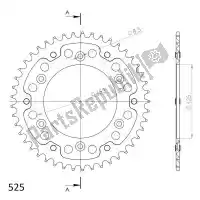 SU621043R, Supersprox, Ktw rear stealth 43t, red, 520    , New