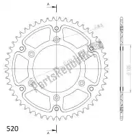 SU221049R, Supersprox, Ktw posteriore alu 49t, rosso, 520    , Nuovo