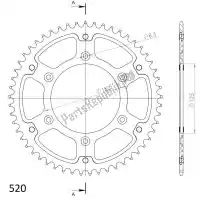SU221053B, Supersprox, Ktw posteriore alu 53t, nero, 520    , Nuovo