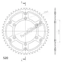 SU224550B, Supersprox, Ktw posteriore alu 50t, nero, 520    , Nuovo