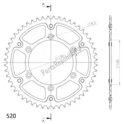 Aquí puede pedir ktw sigilo trasero 50t, rojo, 520 de Supersprox , con el número de pieza SU624550R: