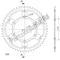 SU224553B, Supersprox, Ktw rear alu 53t, black, 520    , New