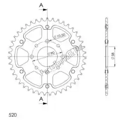 Qui puoi ordinare ktw posteriore stealth 43t, arancione, 520 da Supersprox , con numero parte SU627343O: