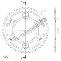 SU230048B, Supersprox, Ktw trasero aluminio 48t, negro, 525    , Nuevo