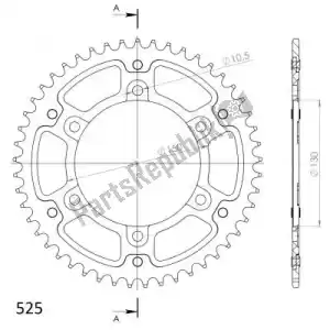 SUPERSPROX SU630048R ktw rear stealth 48t, red, 525 - Onderkant