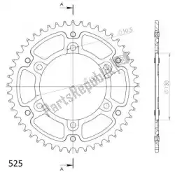 Here you can order the ktw rear stealth 49t, gold, 525 from Supersprox, with part number SU630049G: