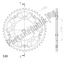 Here you can order the ktw rear alu 43t, black, 530 from Supersprox, with part number SU230243B: