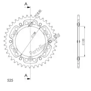 SUPERSPROX SU631240G ktw posteriore stealth 40t, oro, 525 - Il fondo