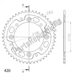 Here you can order the ktw rear alu 46t, black, 420 from Supersprox, with part number SU245546B: