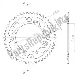 ktw rear alu 48t, black, 420 van Supersprox, met onderdeel nummer SU245548B, bestel je hier online: