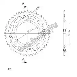 Here you can order the ktw rear alu 47t, black, 420 from Supersprox, with part number SU245747B: