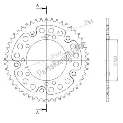 Here you can order the ktw rear alu 49t, silver, 420 from Supersprox, with part number SU245749S: