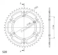 SU646047B, Supersprox, Ktw posteriore stealth 47t, nero, 520    , Nuovo