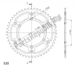 Here you can order the ktw rear stealth 50t, black, 520 from Supersprox, with part number SU646050B: