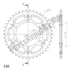 Aquí puede pedir ktw sigilo trasero 42t, rojo, 530 de Supersprox , con el número de pieza SU647942R: