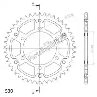 SU647945D, Supersprox, Ktw sigilo trasero 45t, azul, 530    , Nuevo