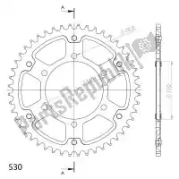 SU247947B, Supersprox, Ktw rear alu 47t, black, 530    , New