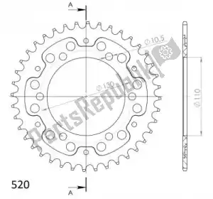 SUPERSPROX SU648640D ktw rear stealth 40t, blue, 520 - Bottom side
