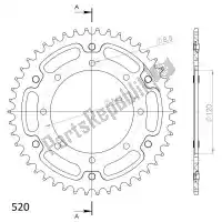 SU648742G, Supersprox, Ktw traseira furtiva 42t, ouro, 520    , Novo