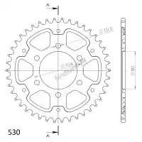 SU648842G, Supersprox, Ktw traseira furtiva 42t, ouro, 530    , Novo