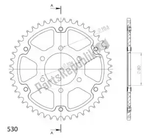 SUPERSPROX SU648844B ktw rear stealth 44t, black, 530 - Bottom side