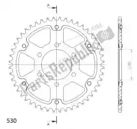 SU248846B, Supersprox, Ktw posteriore alu 46t, nero, 530    , Nuovo