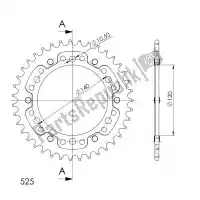 SU649838G, Supersprox, Ktw traseira furtiva 38t, ouro, 525    , Novo