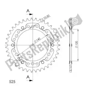 SUPERSPROX SU649840G ktw rear stealth 40t, gold, 525 - Bottom side