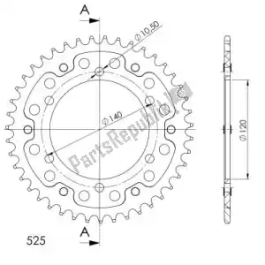 SUPERSPROX SU649844B ktw rear stealth 44t, black, 525 - Bottom side