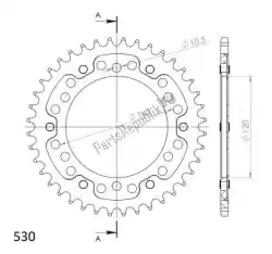 Here you can order the ktw rear alu 39t, black, 530 from Supersprox, with part number SU249939B: