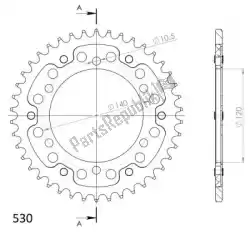 Here you can order the ktw rear stealth 42t, red, 530 from Supersprox, with part number SU649942R: