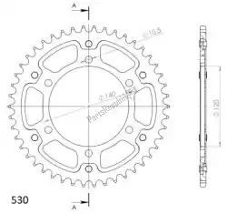 Qui puoi ordinare ktw posteriore stealth 46t, nero, 530 da Supersprox , con numero parte SU649946B: