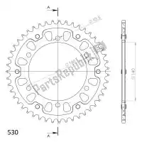 SU650247G, Supersprox, Ktw sigilo trasero 47t, oro, 530    , Nuevo