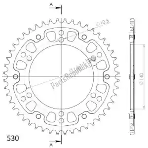 SUPERSPROX SU650248B ktw posteriore stealth 48t, nero, 530 - Il fondo