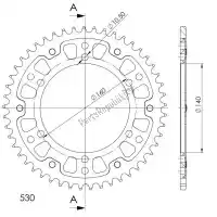 SU650249B, Supersprox, Ktw rear stealth 49t, black, 530    , New