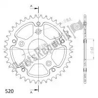 SU670140G, Supersprox, Ktw traseira furtiva 40t, ouro, 520    , Novo