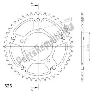 SUPERSPROX SU670246G ktw rear stealth 46t, gold, 525 - Bottom side