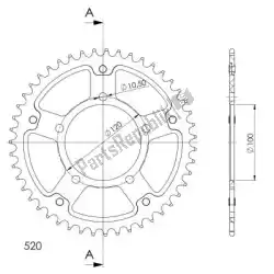 Here you can order the ktw rear alu 47t, black, 520 from Supersprox, with part number SU270347B: