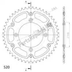 Here you can order the ktw rear alu 48t, orange, 520 from Supersprox, with part number SU272048O: