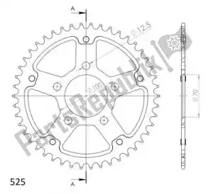 SUPERSPROX SU672745G ktw rear stealth 45t, gold, 525 - Bottom side