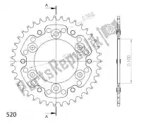 SU673540B, Supersprox, Ktw rear stealth 40t, black, 520    , New